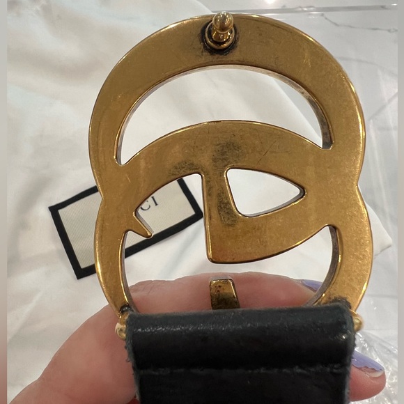 GUCCI GG GOLD TONE BELT 90 cm x 36 cm 100% authentic !!! - Picture 3 of 11